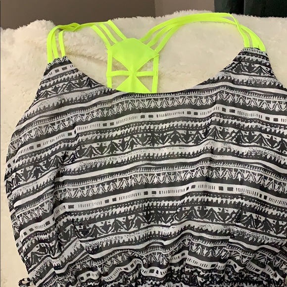 Vera wang black white and yellow dress - Picture 3 of 5